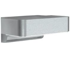 Steinel Lampada da esterno L 800 LED iHF argento, 10 W, 440 lm, luce da parete a LED con sensore di movimento a 160Â°, portata max. 5 m [Classe energetica A++]