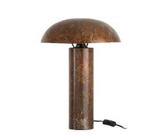 Jolipa - Lampada a fungo in ferro marrone anticato grande