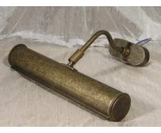 Applique a due luci da parete o soffitto in ottone anticato SPOT Lettura Quadro