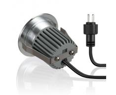 parlat LED Lampada da incasso a suolo BODES da esterno, bianca calda, 65lm, opaco, tondo, 50mm Ø