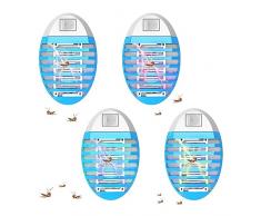 Lampada Antizanzare Elettrica, Zanzariera Elettrica con Luce, per Casa Giardino Interno Esterno Cucina Soggiorno, Insetti Zanzare, Mosca, Falene