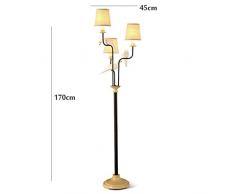 Home mall- Lampada da Terra Stile Retrò Europeo | Lampada Piantana in Ferro | per Sala Studio Camera da Letto Soggiorno 45 * 170 cm