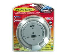 Lampa 70402 Neon-Disk Plafoniera con Lampada Fluorescente, 12V, Rosso