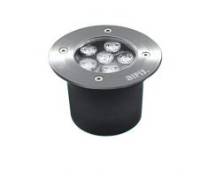 FARETTO INCASSO CALPESTABILE LED 6W IP66 DA ESTERNO LUCE CALDA 3200K CARRABILE