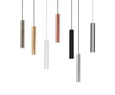 lampadario lampada a sospensione per isola penisola cucina moderna cilindro metallo bianco lampadina gu10 led