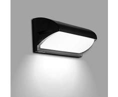 Lightsjoy 10W LED Applique da Parete per Esterni Ip40 Impermeabile Lampada da Parete per Portico Portone Giardino Patio Scala Parete Esterna, Bianco Freddo