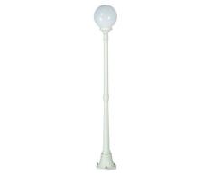 VALASTRO LIGHTING FIUG117.C13.BIANCO - ILLUMINAZIONE ESTERNO LAMPIONE GIARDINO ALLUMINIO SFERA Ø250 mm – PRODOTTA IN ITALIA