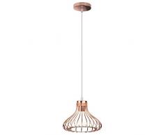 STOEX Lampada a sospensione Retrò E27 Lampadario Vintage per Camera da letto Cucina Sala da pranzo Soggiorno Ufficio, Oro rosa