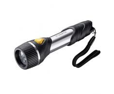 Torcia VARTA Day Light Multi LED F20 con 9 LED (incl. 2x batterie AA Longlife Power, ideale per lavori domestici, campeggio, pesca, garage, emergenze, black out, aria aperta)