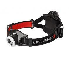 Ledlenser H7.2 Torcia frontale LED, messa a fuoco regolabile, orientabile, 250 lumen, dimmerabile in continuo, portata luminosa di 160m, uso con 4 batterie AAA, torcia da testa