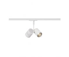 SLV Bianco monofase BIMA 2, Spot LED, faretto, Lampada a soffitto, Sistema a binari, Illuminazione da Interno / GU10 50W