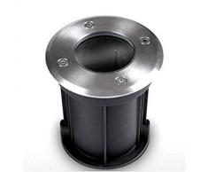 LineteckLED® - ES888-1B - Faretti segnapasso da esterno luci da incasso da giardino interrabili lampada da terra GU10 faretto intercambiabile sia 12V che 220V