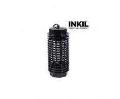 Inkil IG104216 - Lampada anti-zanzare elettrica, a luce UVA, senza sostanze chimiche, per un’area di 32 m², a cilindro, 4 W, 220 V, colore: nero
