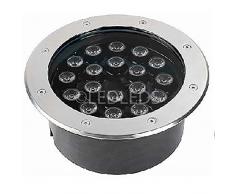 FARETTO INCASSO CALPESTABILE LED 18W IP66 DA ESTERNO LUCE CALDA 3200K CARRABILE