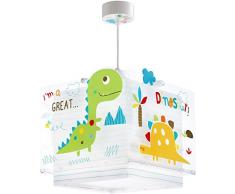 Dalber Dinosauri Lampada da soffitto E27, 60 W, Multicolore, 210 x 240 x 240