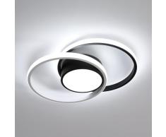 Seamoon Plafoniera Led, Lampada da Soffitto Moderna 42W 4725LM, Lampadario Led per Camera da Letto Luce Bianca 6500K, Plafoniere Rotondo per Soggiorno Cucina Corridoio, Dia 40 cm