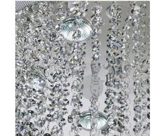 Gowe 16 lampadine LED w31.5 "x H68 Staircase moderno lampadario di cristallo rotondo cerchi lampadario a goccia lampadario illuminazione UE10