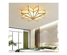 Rame Maple Leaf Luce di soffitto, Camera Incasso 3-Light Monte Luci dottone Antico Metallo Vetro Camera Luci for Bambini Lighting SCH