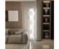 LUVODI Lampada da Terra Moderna: Piantana Lampada da Terra LED Dimmerabile - Lampade Soggiorno da Terra Paralume in Acrilico Piantana da Salotto Lampada da Sala, Design Gonna a Sirena 140cm