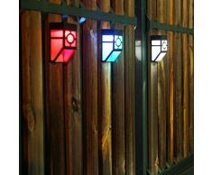 Shipenophy Applique da Parete Solare per Cortile a Risparmio energetico per Garage da Giardino