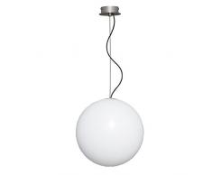 Lampadario a sospensione PLAFONIERA LAMPADA Zippo esterno sfera veranda giardino bianco opaco ø56
