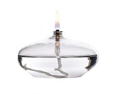 BOZHEN Lampada a Olio di Vetro Trasparente Lampada per Illuminazione di Emergenza Lampada a Cherosene Decorazione di Vetro Creativo Lampada Olio per Interni Lampada di Burro Senza Fumo della Famiglia