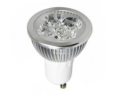 Electraline 63248 Faretto a LED a Risparmio energetico 5W=35W, Attacco GU10, Luce Fredda 400 Lumen