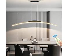 Lampadario Tavolo da Pranzo Lampada a Sospensione LED Dimmerabile Cucina Soggiorn Luce con Telecomando Regolabile in Altezza Lampadari Moderna Design Lampada da Soffitto per Sala da pranzo Ufficio
