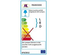 Reality Potz Plafoniera LED, Tonda, Diffusore, IP44, Effetto Cielo Stellato con Dimmer a Scatto Diametro 50 cm Integriert, 21 W, Bianco, 50 x 50 x 12 cm