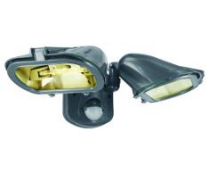 ELRO, Faretti alogeni con sensore di movimento a 110°, 24 x 13 x 31 cm