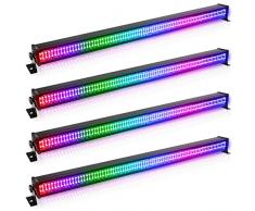 Barra Luminosa Wallwasher, UKing 336 LED 80W RGBW Barra Luminosa da Palco DMX512 Controllo DJ Fase di Illuminazione per Discoteca al Coperto Festa Chiesa Compleanno Bar Matrimonio, 4 pezzi
