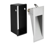 Lampada LED da incasso su parete da Parlat (15 luci LED bianco caldo, alluminio, da esterno, 230V, confezione da 5)