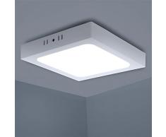 Aigostar Lampada da Soffitto LED Bagno, 12W Equivalente a 120W, alta luminosità, Plafoniera LED Soffitto 960LM 6500K Luce bianca fredda, Plafoniera dritta led per Soggiorno Sala da Pranzo, D173*H35mm