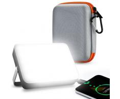 Eventek LED Lampada Campeggio Ricaricabile 4000LM, 20000mAh Portatile Power Bank fino a 144 ore, 5 Modalità di Luce IPX5 Impermeabile Lanterna da Campeggio Per Tenda, Uragano, Escursionismo, Emergenza