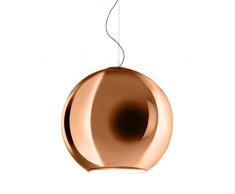 Fontana Arte Globo di Luce Lampada a Sospensione, Rame Lucido ø 20 cm Taglia 1