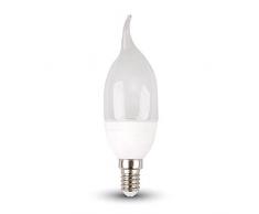 LAMPADINE LED V-Tac Lampada Sfera Dimmer Candela 1819 4W E14 4123 Bianco Caldo 2700K