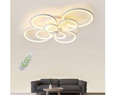 JDMYL La Nuova Plafoniera LED da Incasso Tonda Ø90cm 80W, Dimmerabile, Paralume in Acrilico E Corpo Lampada in Alluminio Sono Adatti per Soggiorno, Cucina E Camera da Letto [Livello di Energia A ++].