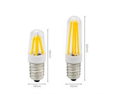 Lampadina a LED Lampadine a LED, filamento COB Lampadario E14 Base, 4W (equivalente alogeno 40W), 350LM, 3000K / 6000K, AC200-240V E14 Lampadine dimmerabili per illuminazione domestica, 10-Pack