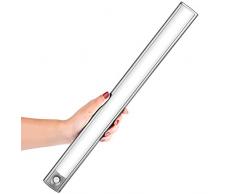 Luce Sensore di Movimento, LOFTer Luce LED Sottopensile Ricaricabile a 66 LED con 2 Geniali Sistemi di Rilevamento, Luce per Armadio/Lampada da Parete/Luce Emergenza con 2 Modalità di Installazione