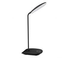 DEEPLITE Lampada da Scrivania LED,lampada da tavolo con collo di cigno flessibile a 3 livelli di luminosità, camera da letto,tocca controllo, cura degli occhi e risparmio energetico