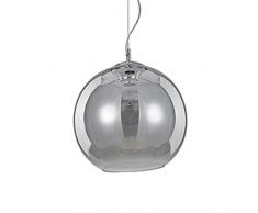 Lampada a sospensione con 1 luce Ideal Lux modello NEMO FUME' SP1 D30