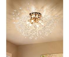 KMaiPem Lampadario Plafoniera Oro Sputnik di Fuochi Dartificio Lampade a Sospensione da Soffitto Moderno per Camera da Letto, Sala da Pranzo, Cucina