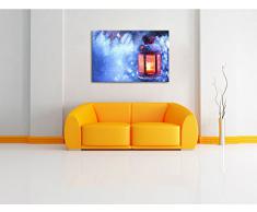 lanterna abile in inverno Formato: 80x60 su tela, enorme XXL Immagini completamente Pagina con la barella, stampa d'arte su murale con la struttura, più economico di pittura o pittura ad olio, nessun manifesto o poster