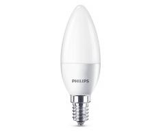 Philips Lighting 5.5W (40W) E14 Cool White Non-dimmable Candle Lampadina LED Oliva, 4000K, 5.5 W, Bianco, 10,6 x 3,5 x3,5