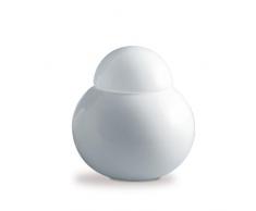 Fontana Arte Daruma - Lampada da Tavolo, Bianco Vetro Ø28 Taglia 4