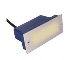 damastoreitalia Universo Faretto Led Da Incasso Per Esterno ed interno Segnapasso 2.5W luce per scale sentieri IP65 220V (Luce naturale 4000K)