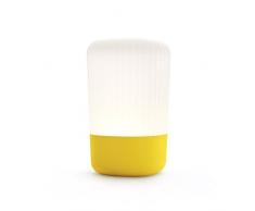 Fontana Arte Koho - Lampada da tavolo con paralume giallo bianco 3000 K