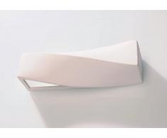 lampada da parete in gesso design lampada da parete verniciabile con bellissimi effetti di luce