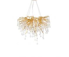 Lampadario a soffitto, PORTATO Lampadario moderno della lampadario, moderno lampadario di goccia di cristallo illuminazione del lampadario delloro di lusso del lampadario delloro compatibile con la