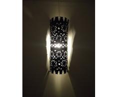 Etnico Arredo Applique da muro lampada lanterna in ferro battuto 1427 MAROCCO stile arabo MOROCCHINA ETNICA